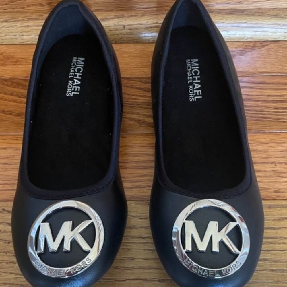 Michael Kors FAYE RIA  - Little Girls Black Ballet Flats - Size 2